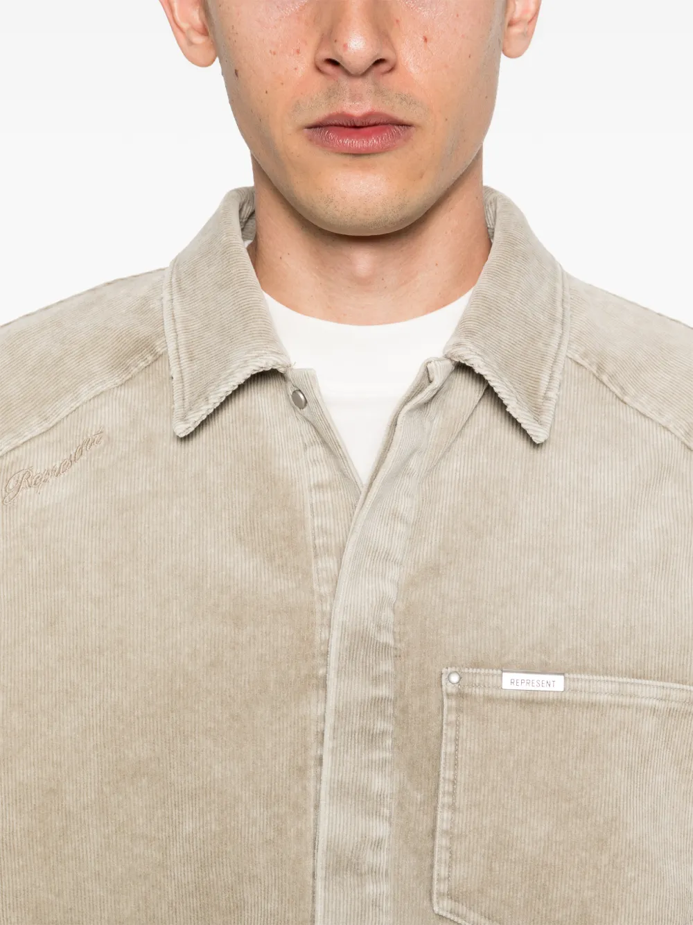 Represent Sierra Cord overhemd Beige