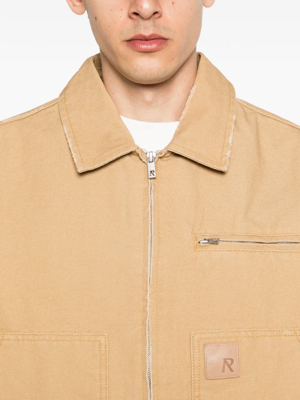 Represent Jack met opgestikte zak Beige