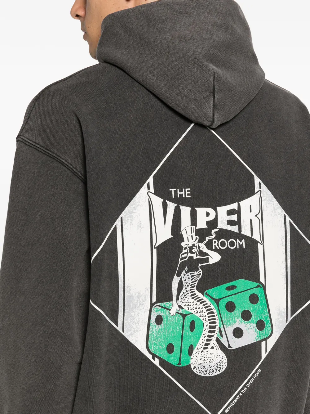Represent The Viper Room Dice hoodie Grijs
