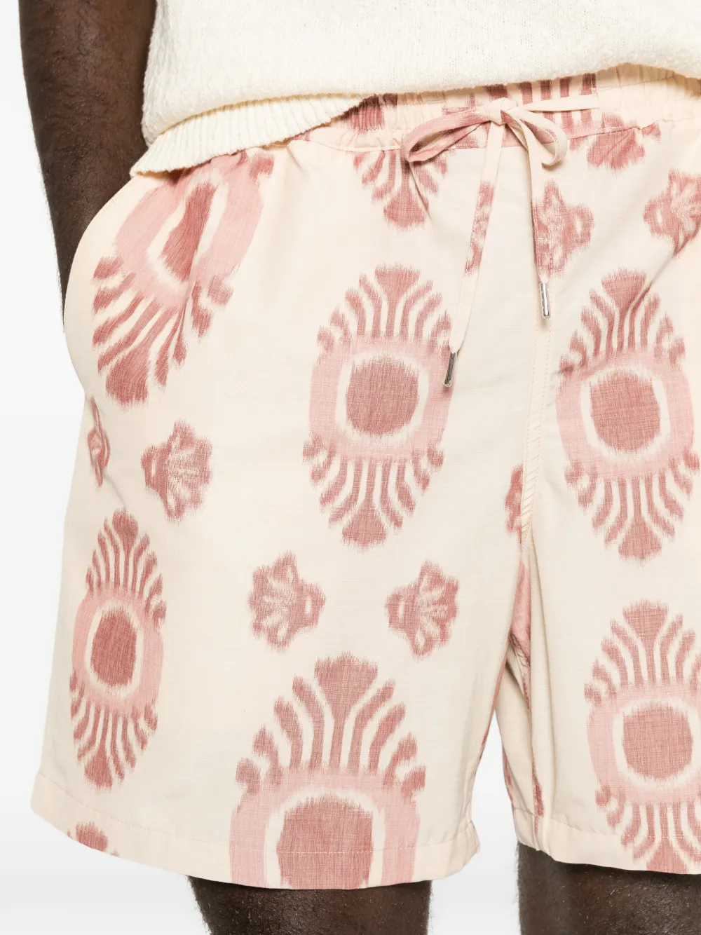 A Kind of Guise Volta shorts met trekkoord en patroon Beige