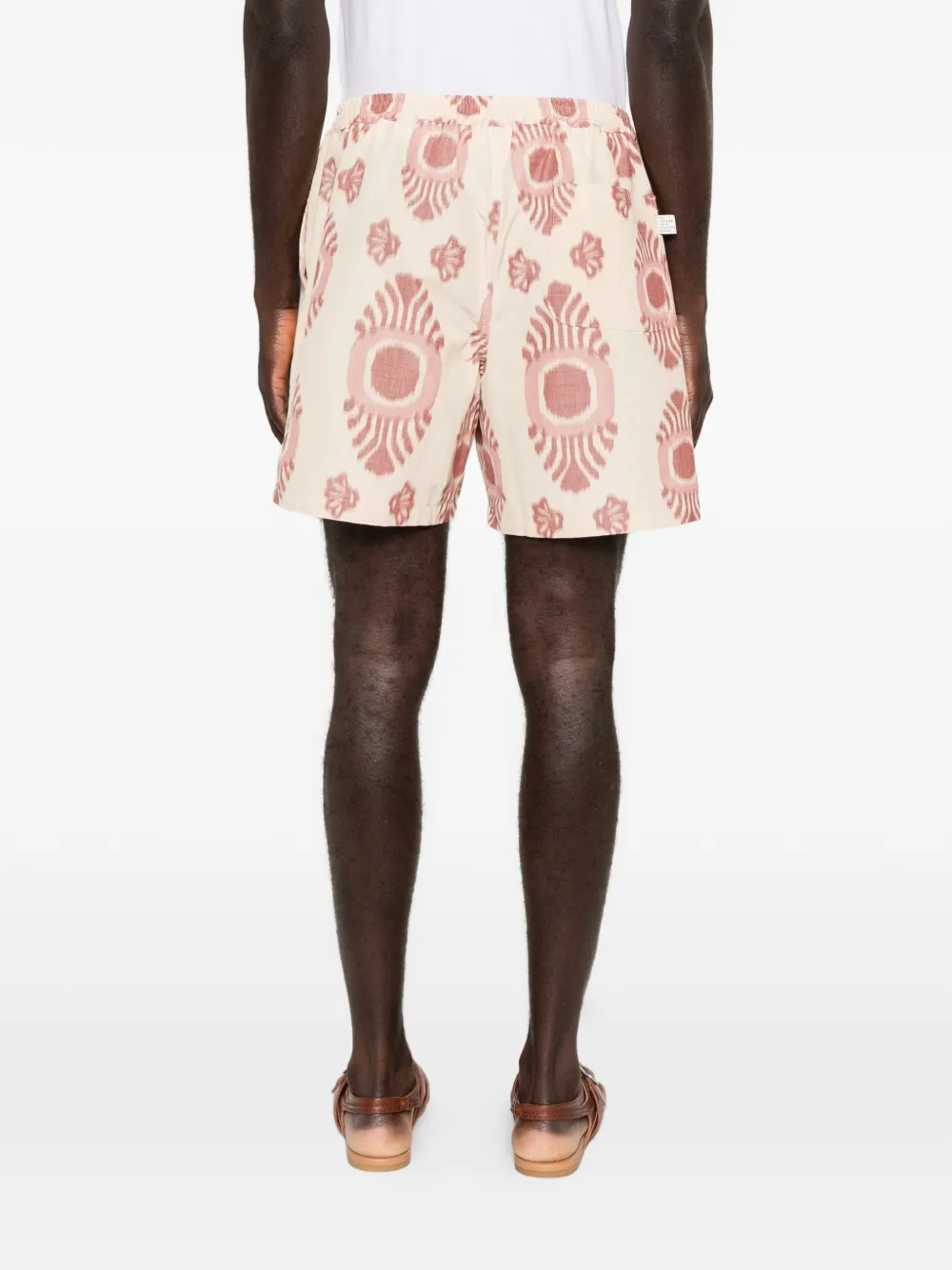 A Kind of Guise Volta shorts met trekkoord en patroon Beige