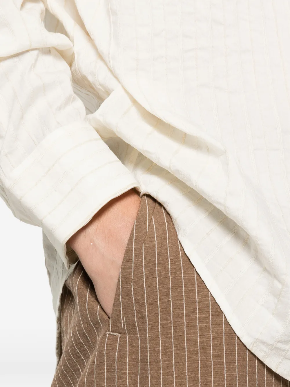 A Kind of Guise Samata katoenen overhemd Beige