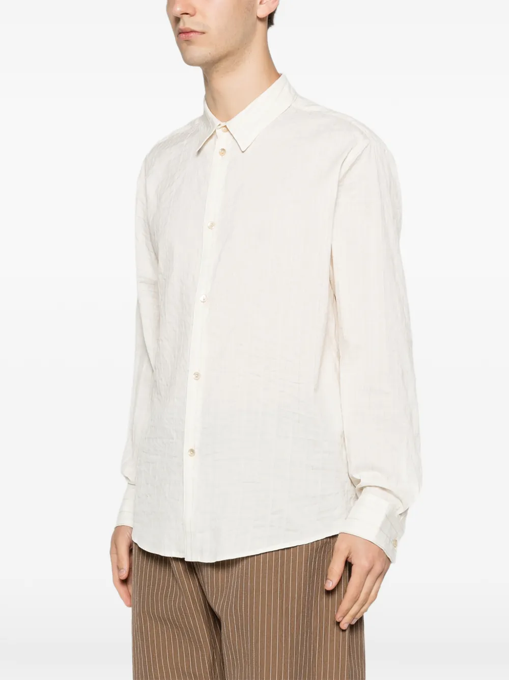 A Kind of Guise Samata katoenen overhemd Beige