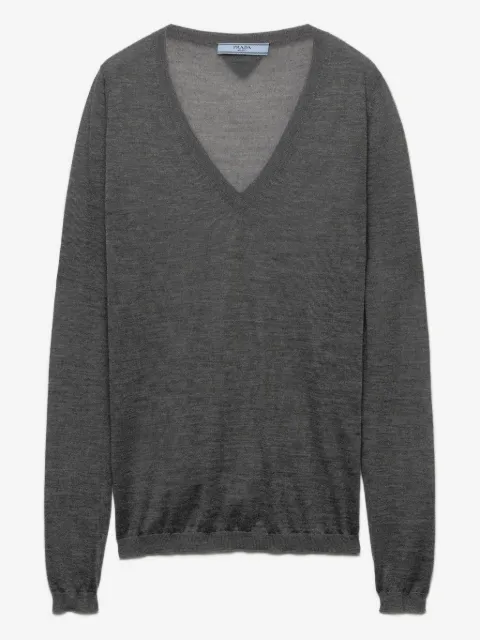 Prada long-sleeve V-neck sweater