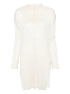Pleats Please Issey Miyake シフォン ツイストトップ | ニュートラル