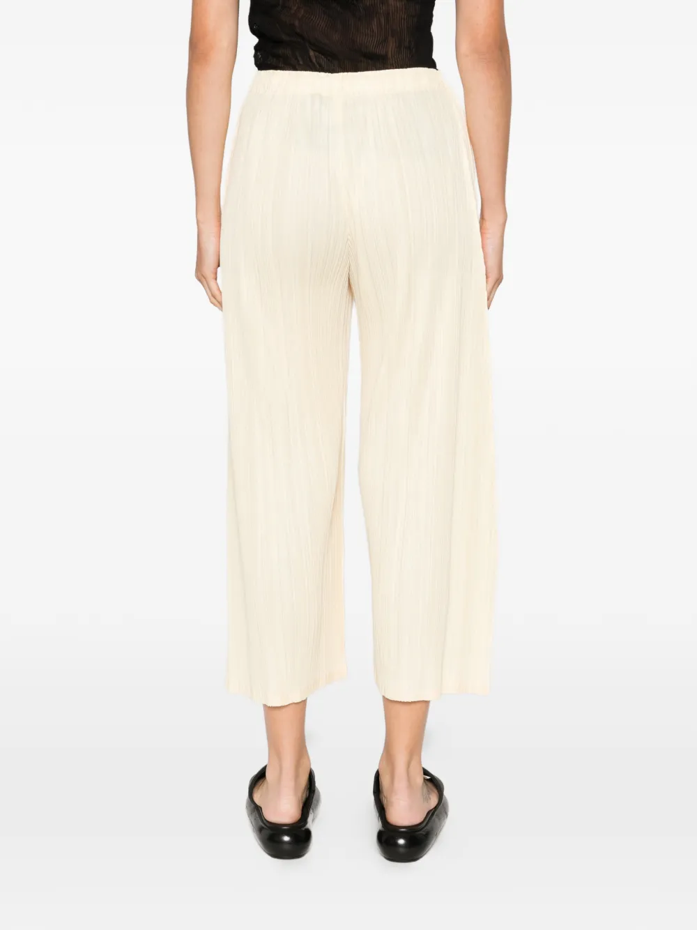 Pleats Please Issey Miyake Plooibroek Geel