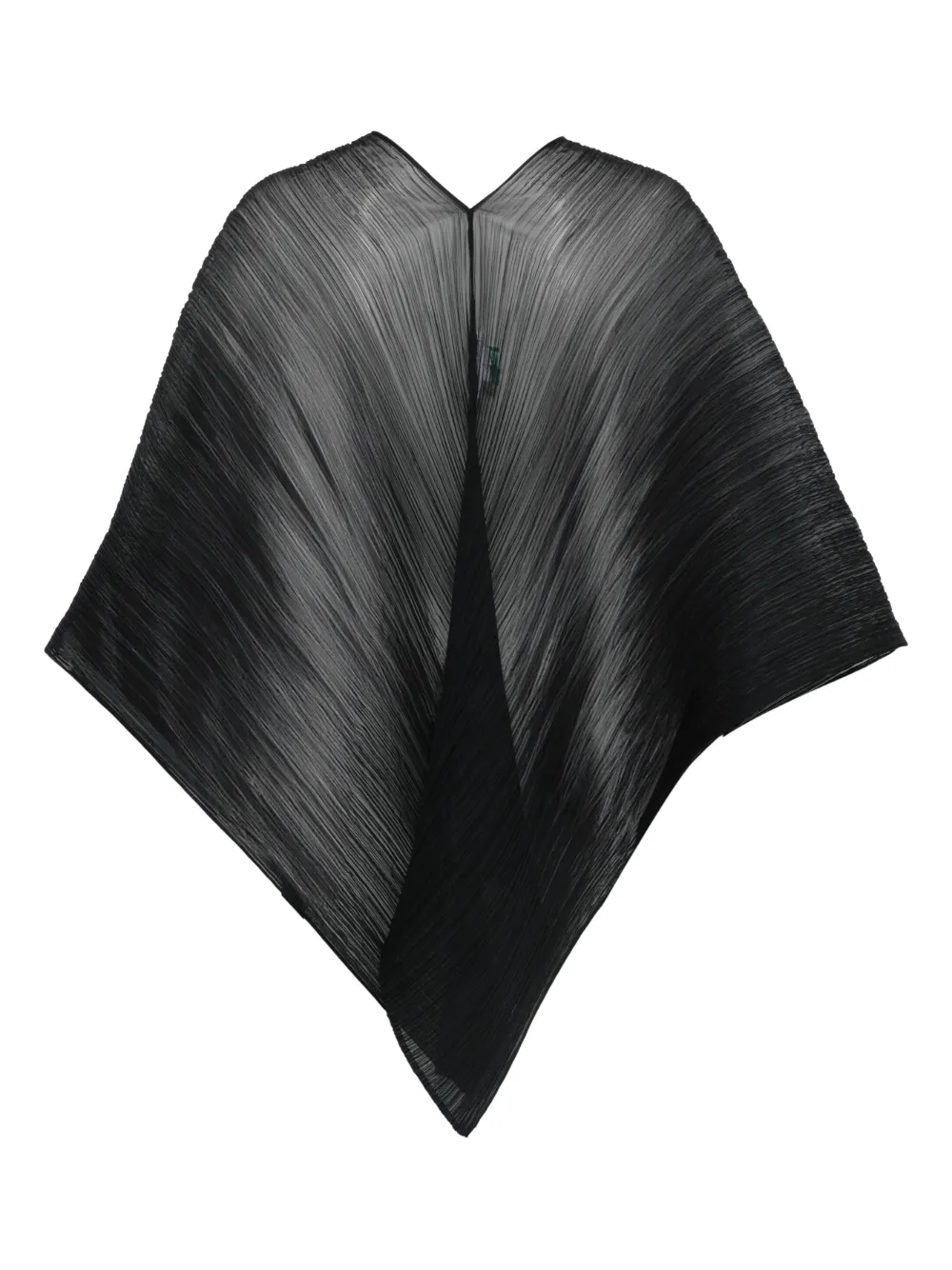 Pleats Please Issey Miyake pleated scarf - Zwart
