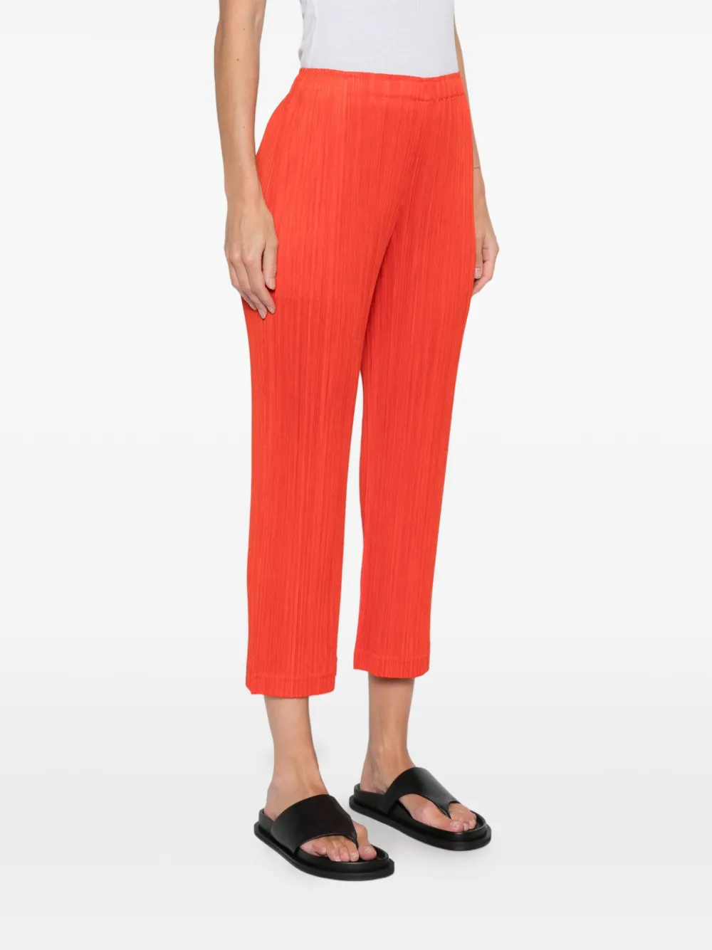 Pleats Please Issey Miyake Straight plooibroek Rood
