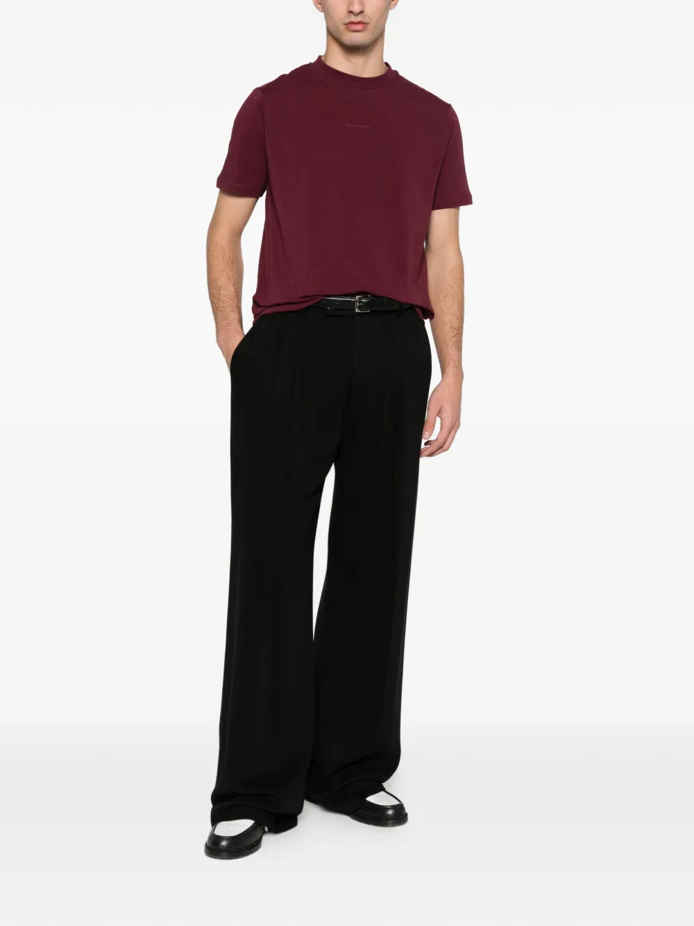 Karl Lagerfeld logo-detail T-shirt - Rood