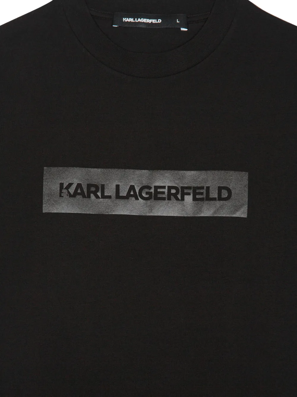 Karl Lagerfeld Logo T-shirt In Black