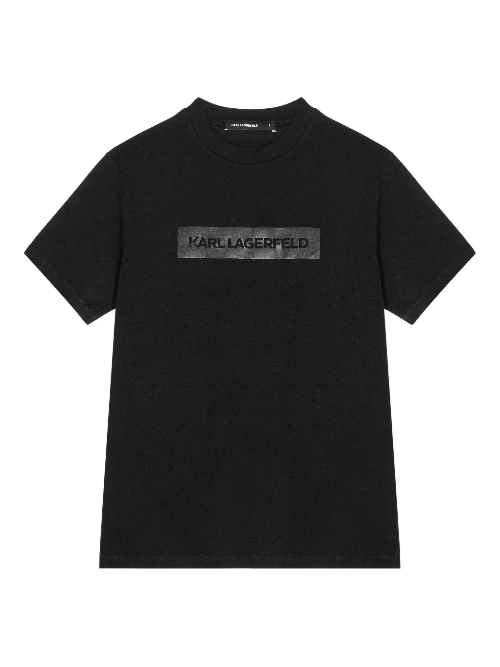 Karl Lagerfeld Logo T-shirt In Black