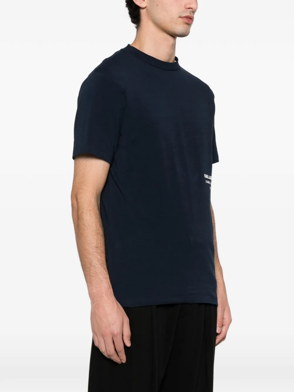 Karl Lagerfeld T-shirt met ronde hals Blauw