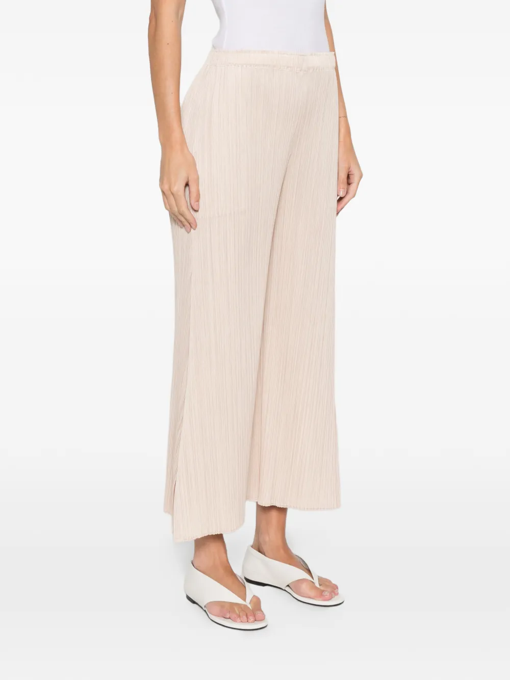  Pleats Please Issey Miyake Pleated Trousers - Neutrals 