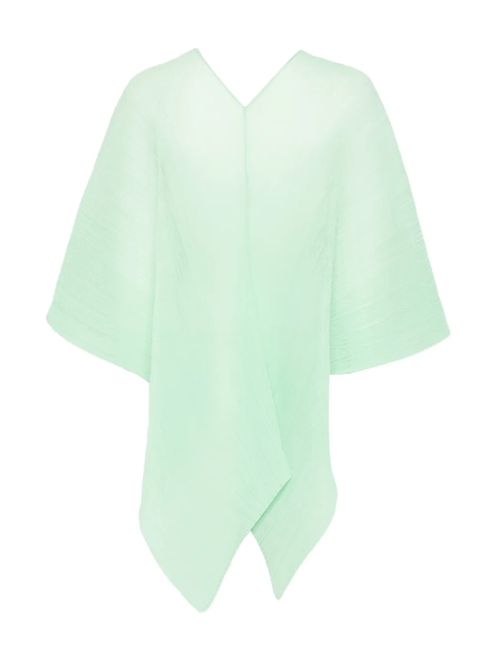 Pleats Please Issey Miyake pleated scarf - Groen