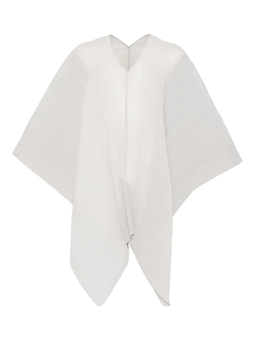 Issey Miyake Pleated Scarf In White