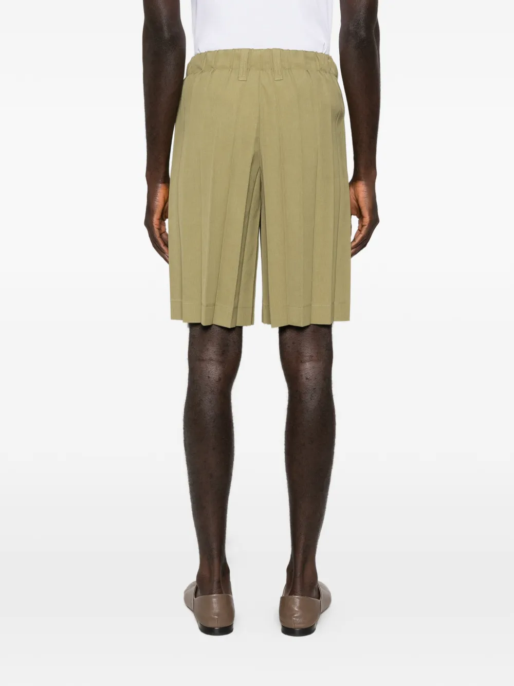 Homme Plissé Issey Miyake Geplooide shorts Groen