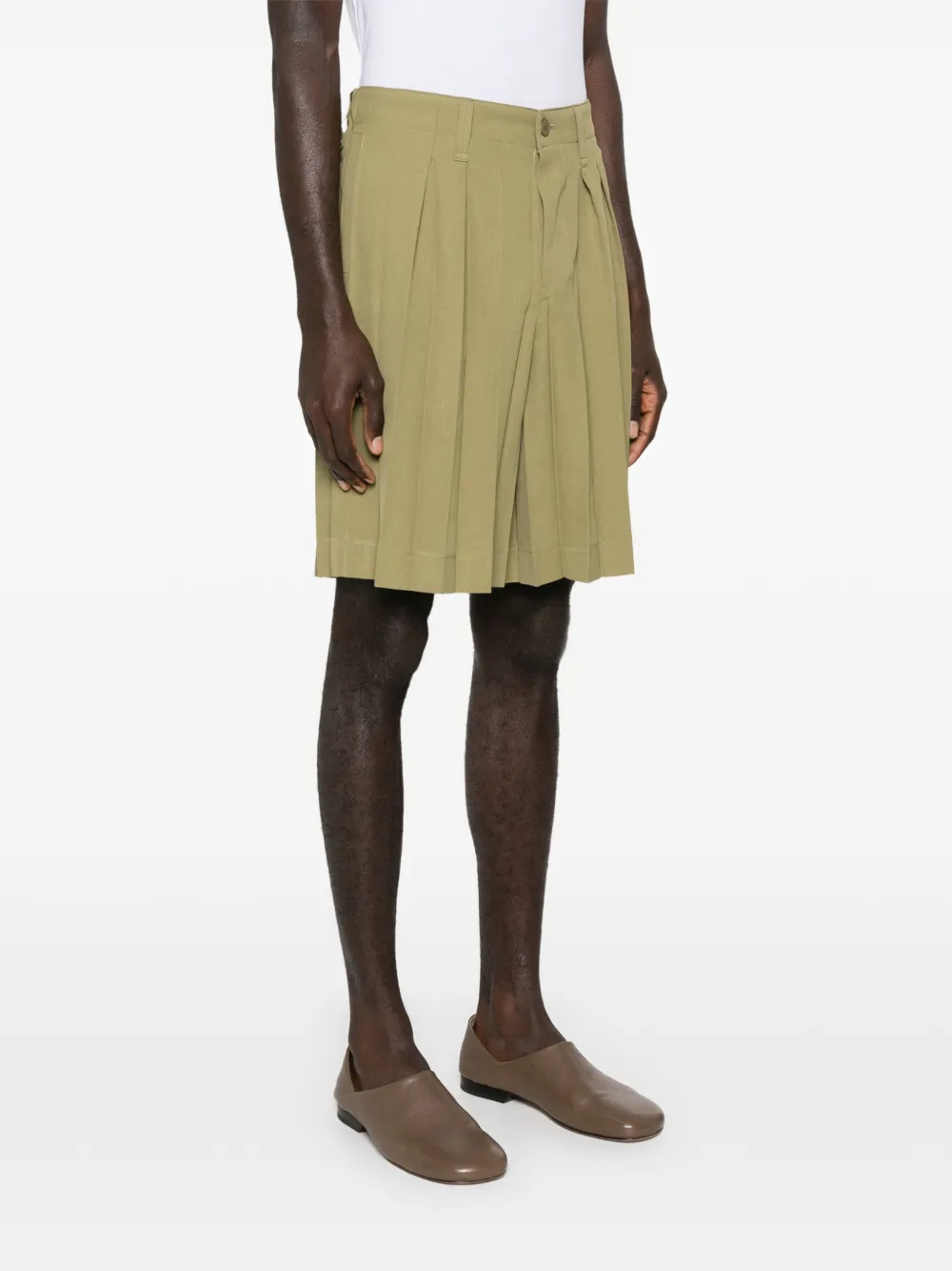 Homme Plissé Issey Miyake Geplooide shorts Groen
