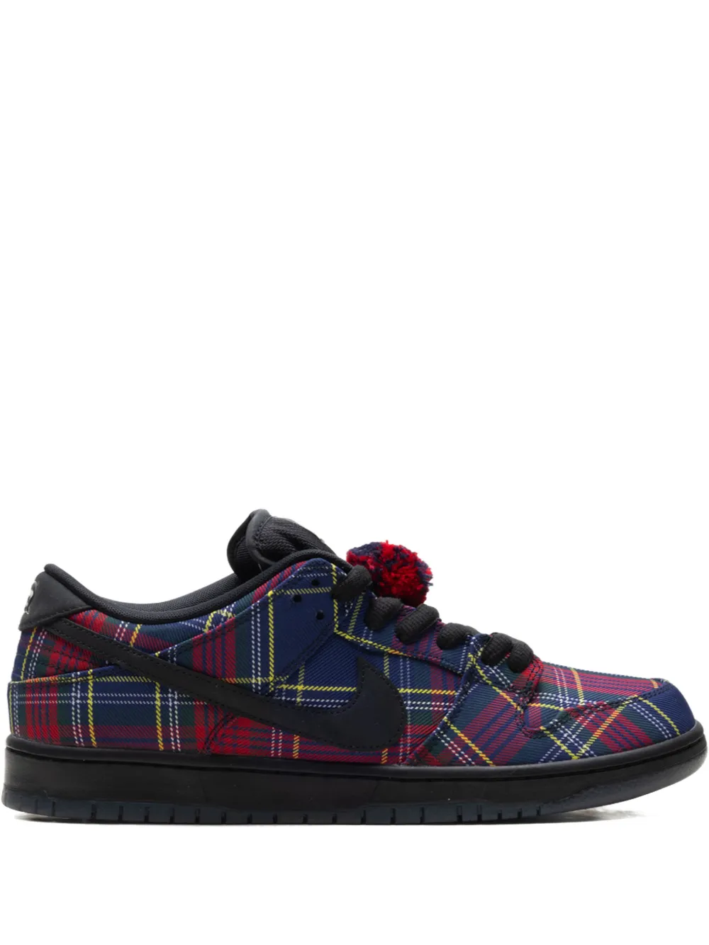 Nike SB Dunk Low tartan pompom low-top sneakers - Blu