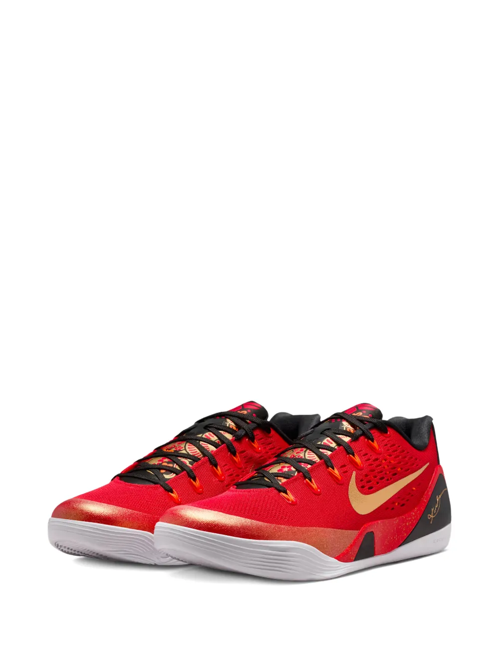 Nike Kobe 9 sneakers met veters Rood