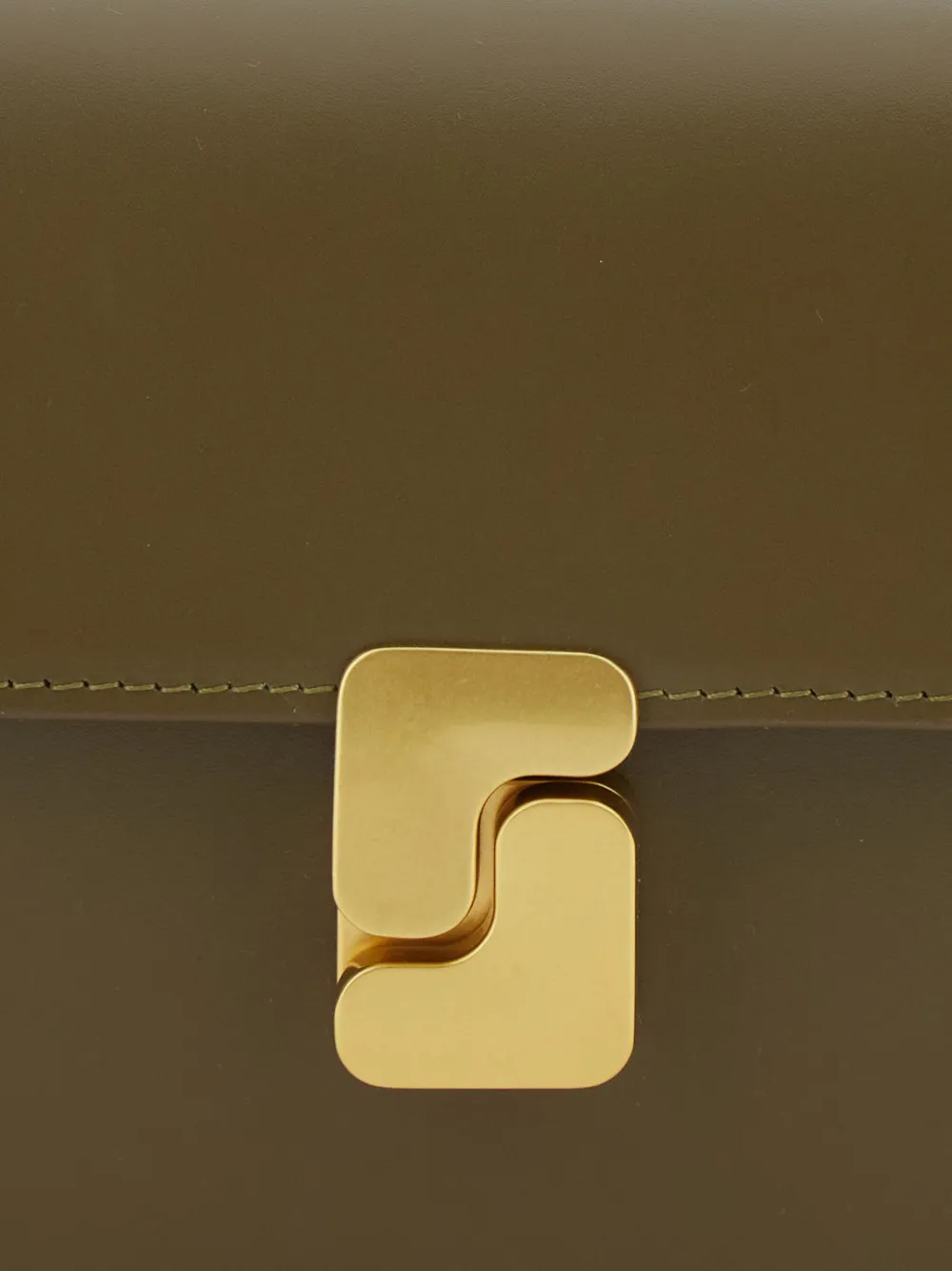 Mini Bell Buckle-Detail Shoulder Bag