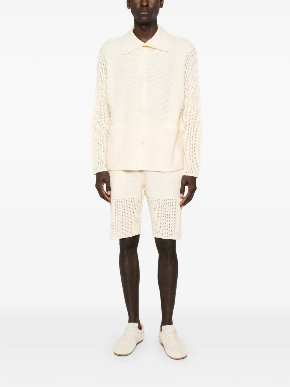 Homme Plissé Issey Miyake knitted shorts - Beige
