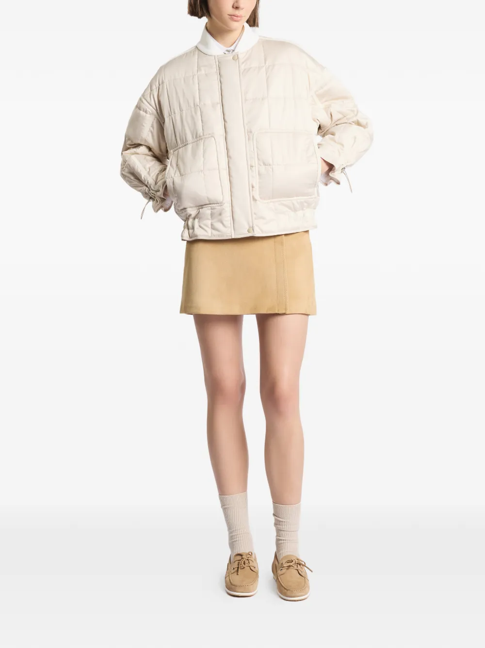  Fay Quilted Jacket - Neutrals 