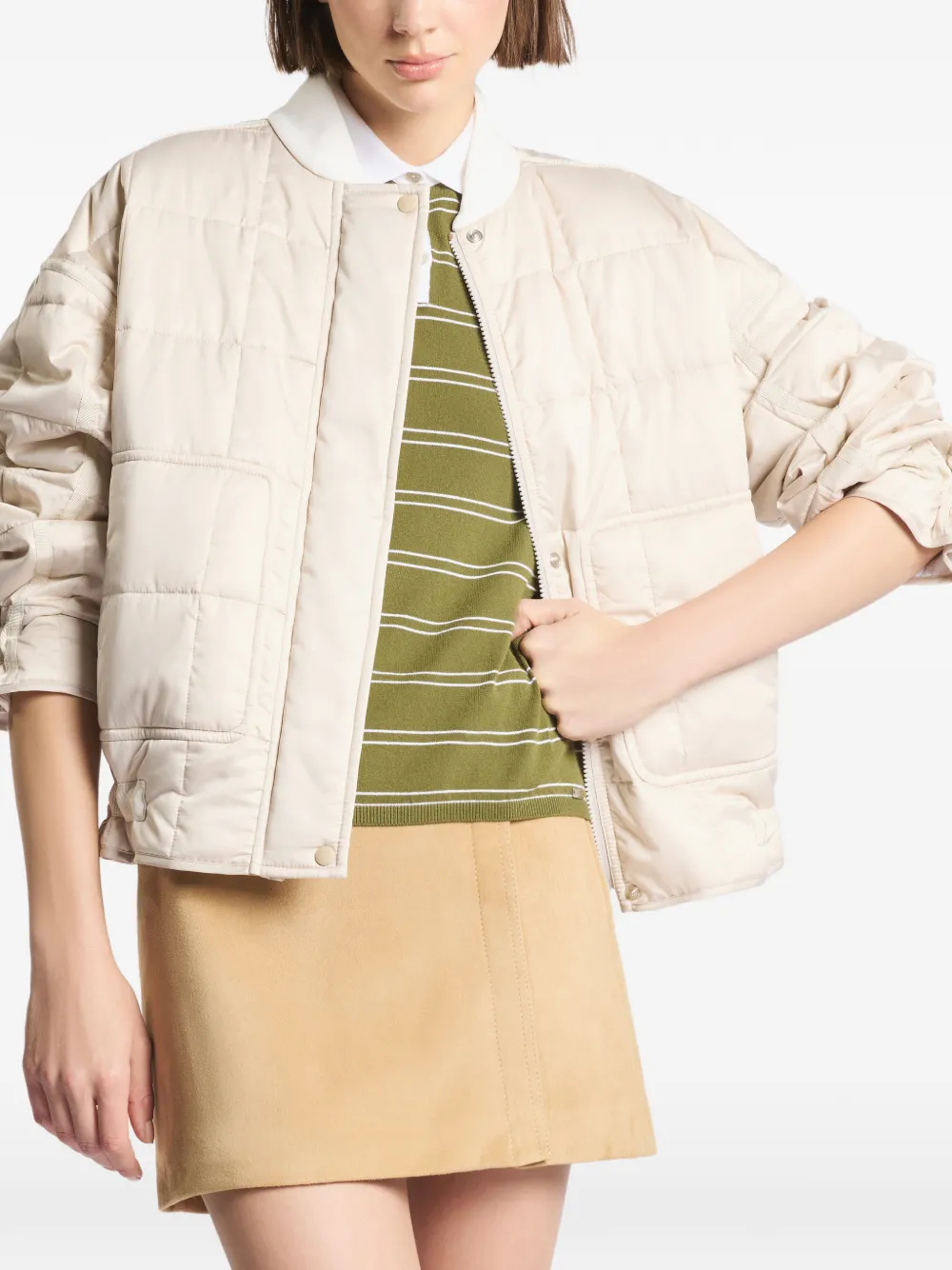  Fay Quilted Jacket - Neutrals 