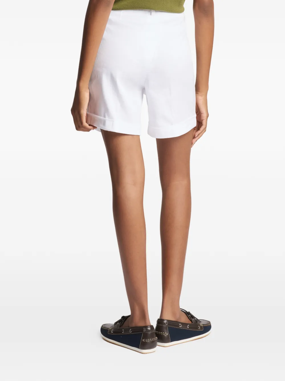 Fay Geplooide shorts Wit