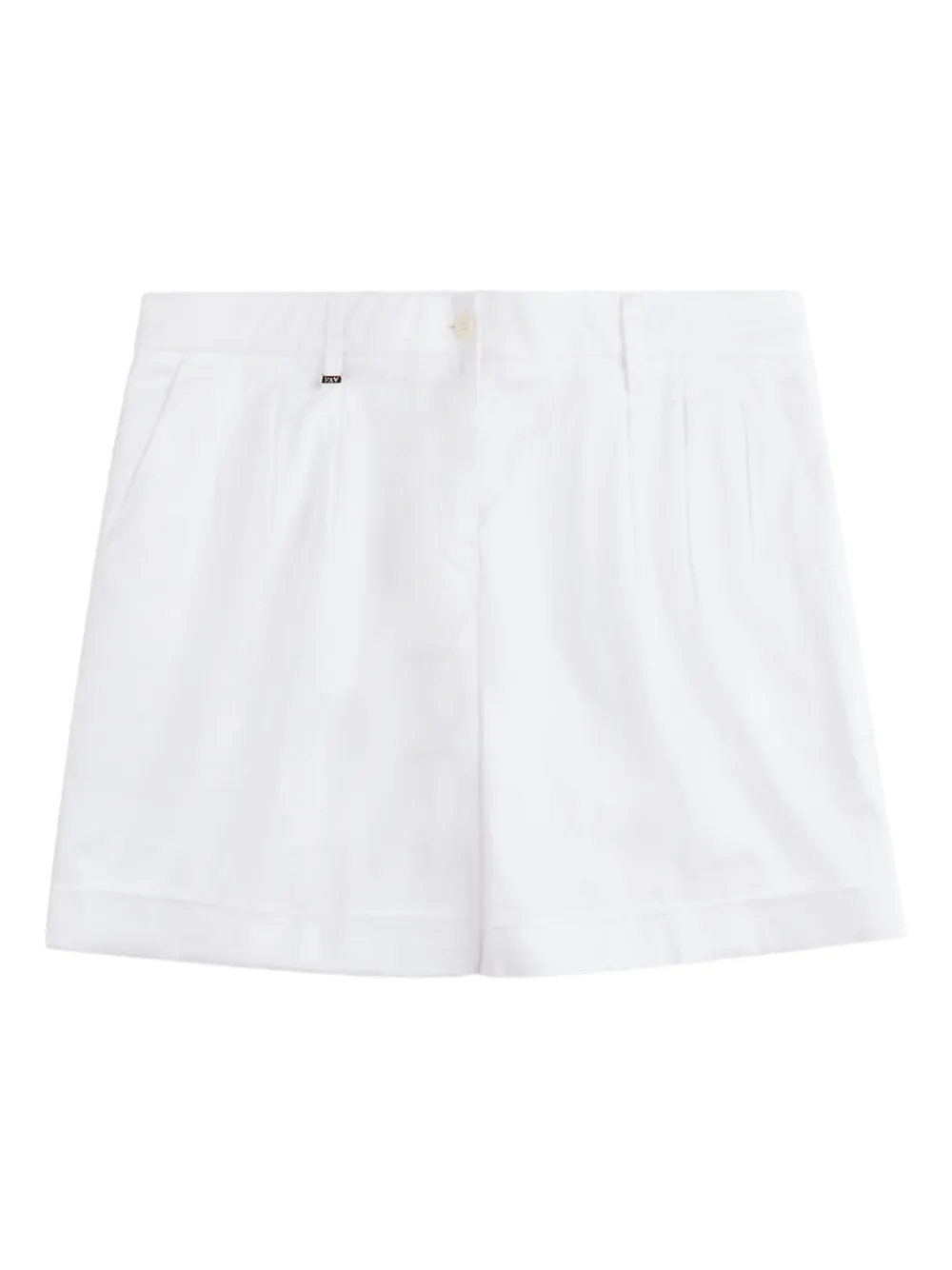 Fay Bermuda con pieghe - Bianco