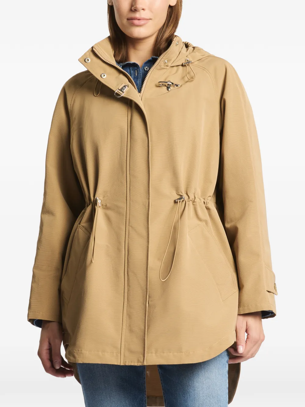  Fay Hooded Parka Coat - Neutrals 