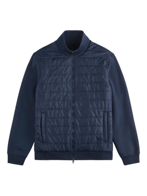 Fay quilted zip-up bomber jacket