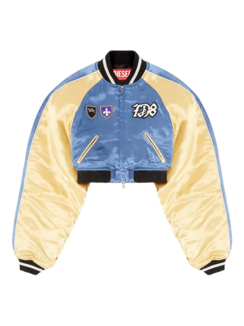 Diesel G-OSPEL-CP appliqué bomber jacket