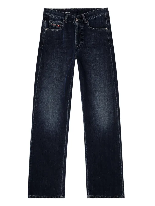 Diesel 1971 D-SENT-S1 エンブロイダリージーンズ | ブルー | FARFETCH JP