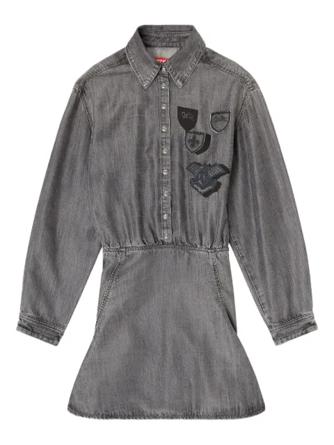 Diesel patch-detail mini dress