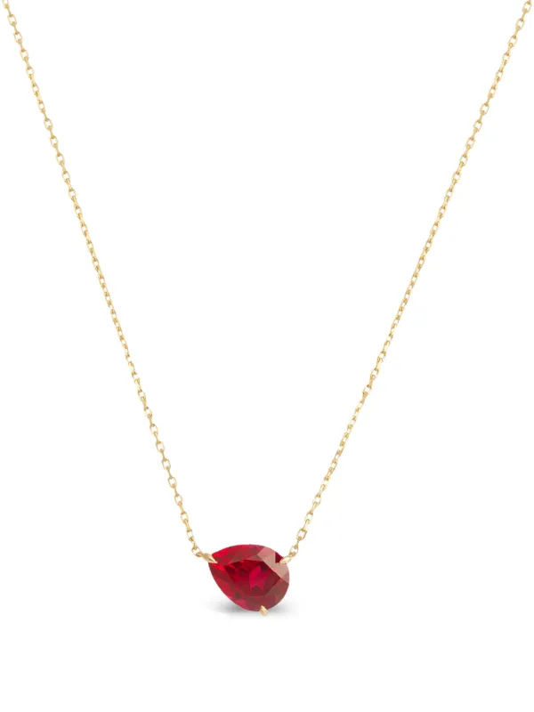 Persée 9CT Yellow Gold Iris Ruby Necklace