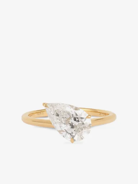 Persée 9CT yellow gold Iris diamond ring
