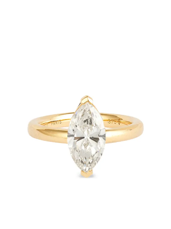 Persée 9CT Yellow Gold Marquise Diamond Ring