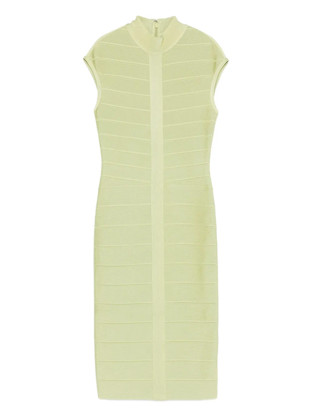 Herve Leger Davina ribbed midi dress - Grün