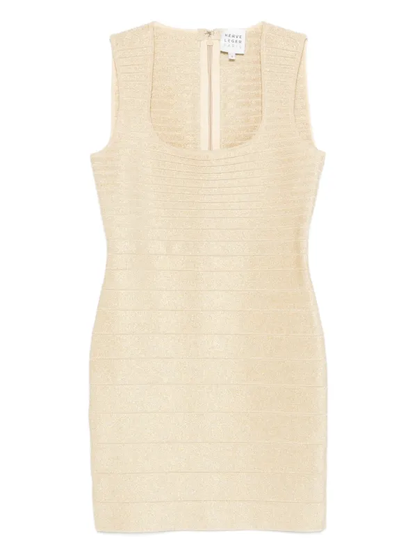 Hervé Léger Mirabel Dress | Gold