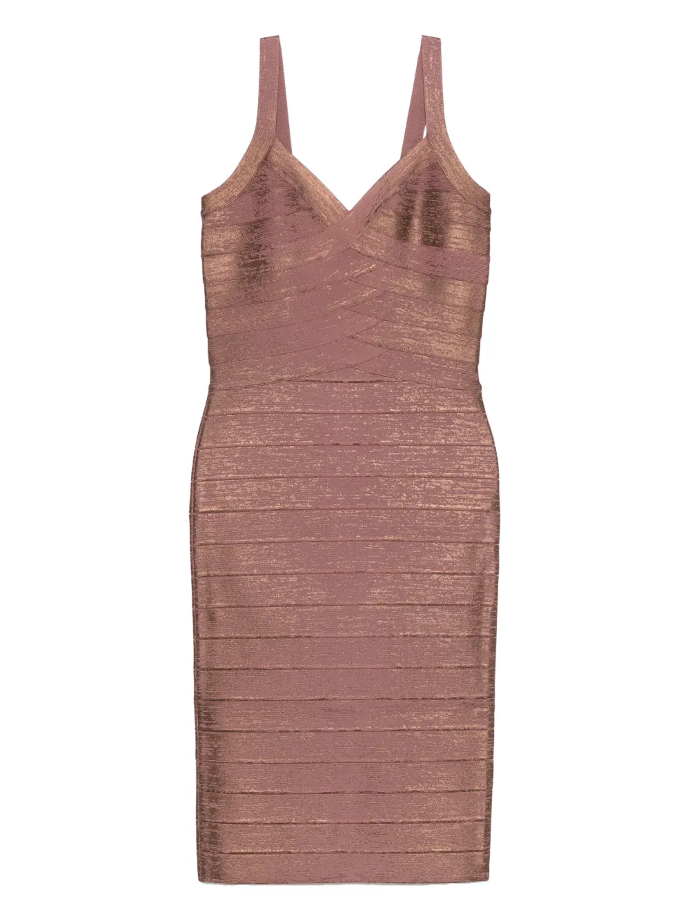 Herve Leger V-neck bandage dress - Rosa
