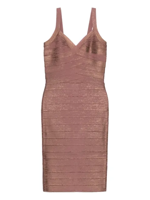 Hervé Léger V-neck bandage dress
