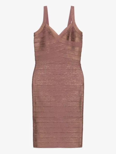 Hervé Léger V-neck bandage dress