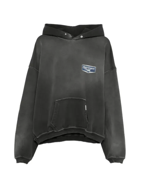 Represent logo-print hoodie