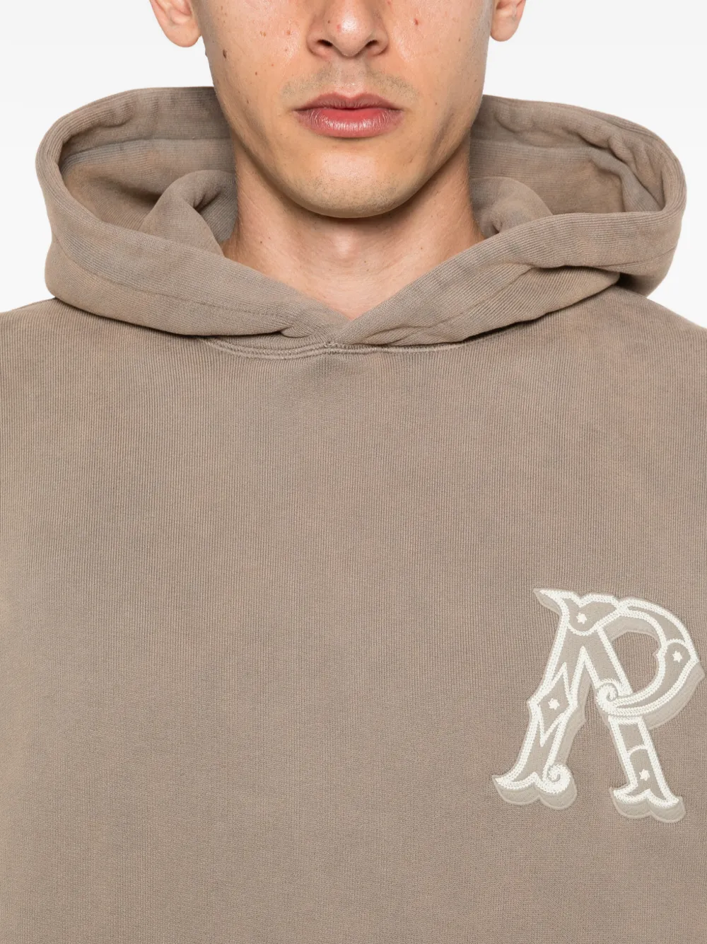 Represent Hoodie met logopatch Beige