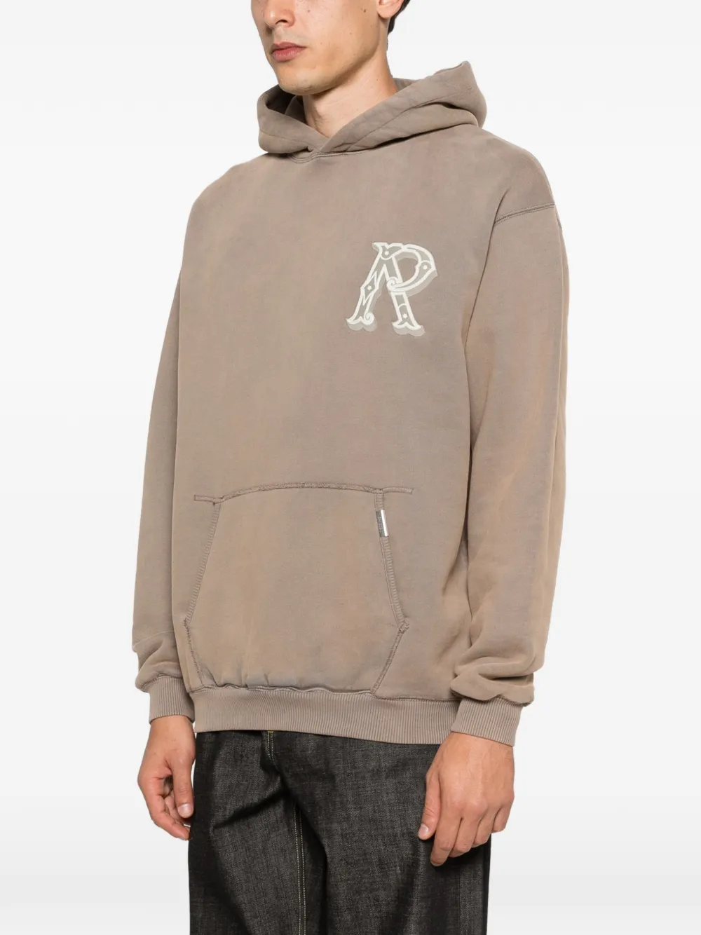 Represent Hoodie met logopatch Beige