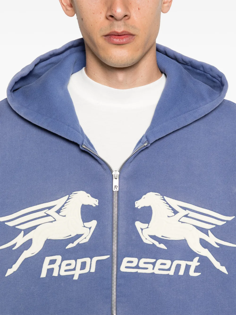 Represent Pegasus hoodie met rits Blauw