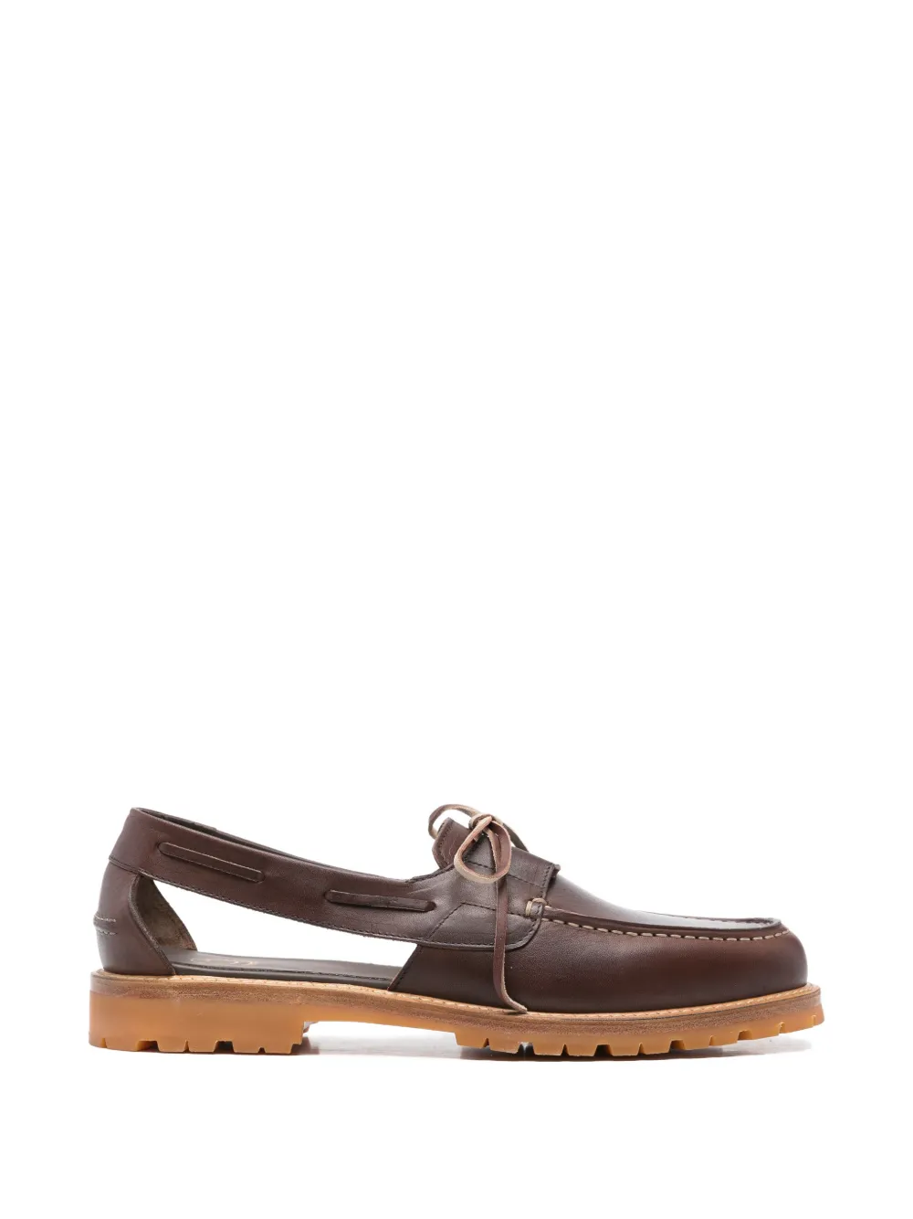 A Kind of Guise Barolo cut-out boat shoes - Braun