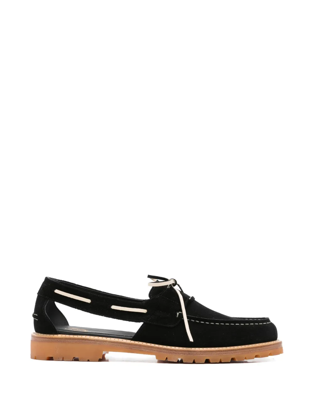 A Kind of Guise cut-out boat shoes - Schwarz