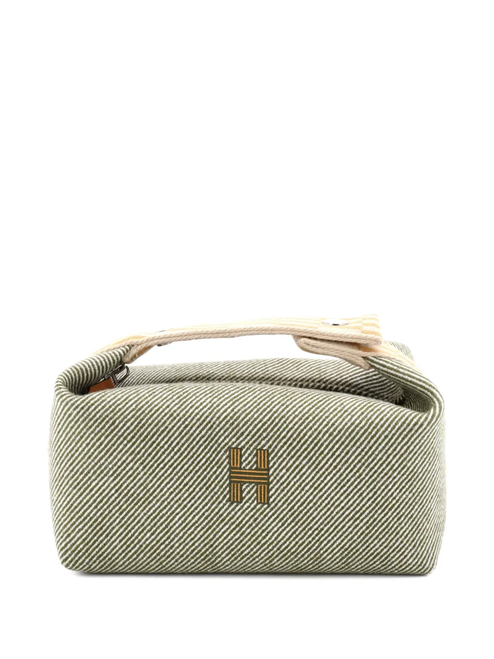 Hermès Pre-Owned Bride-A-Brac Travel Case Wool PM pouch | Green | Image 1