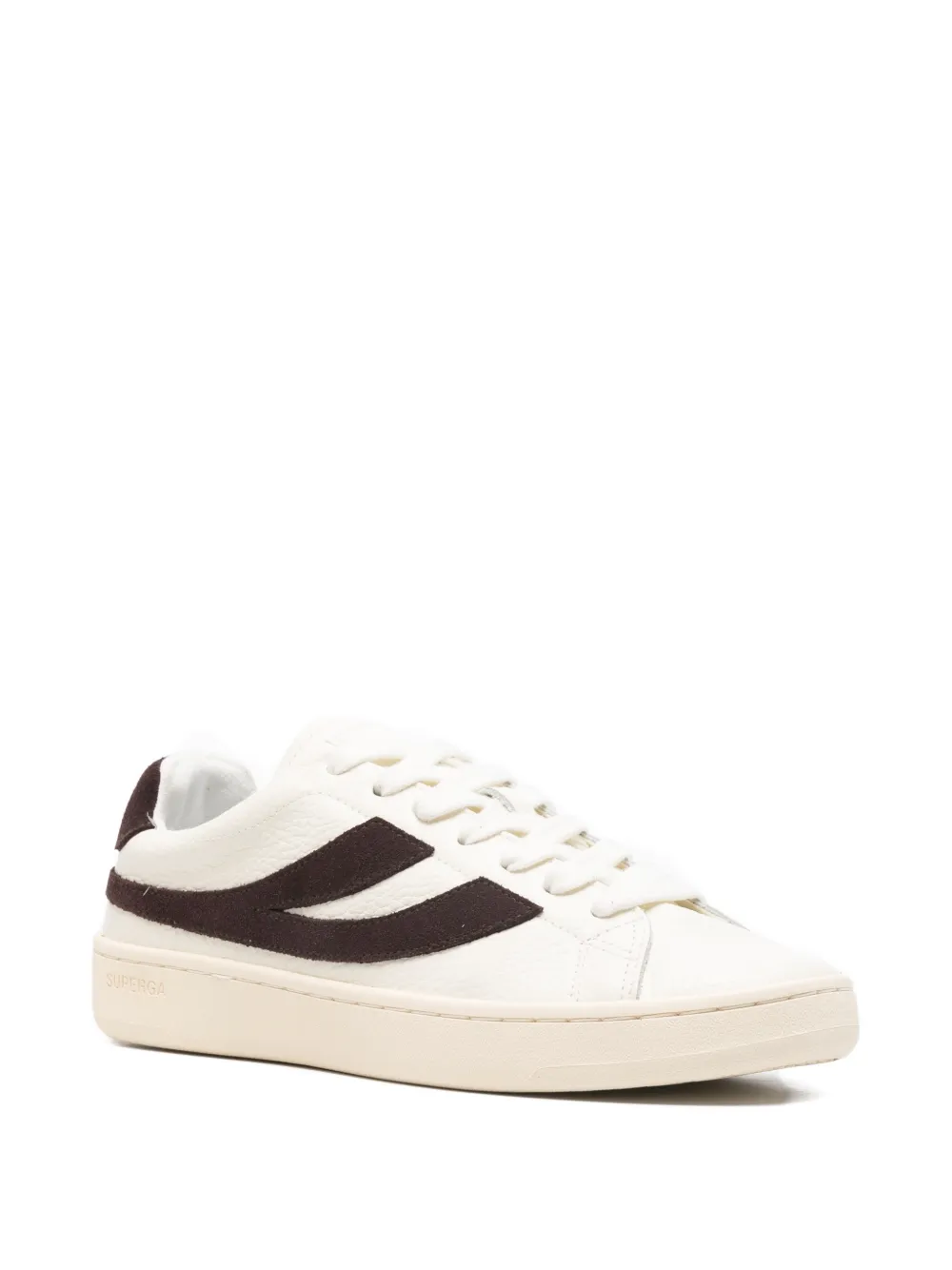 Superga leather stripe-detail sneakers | Low-Tops | Image 2